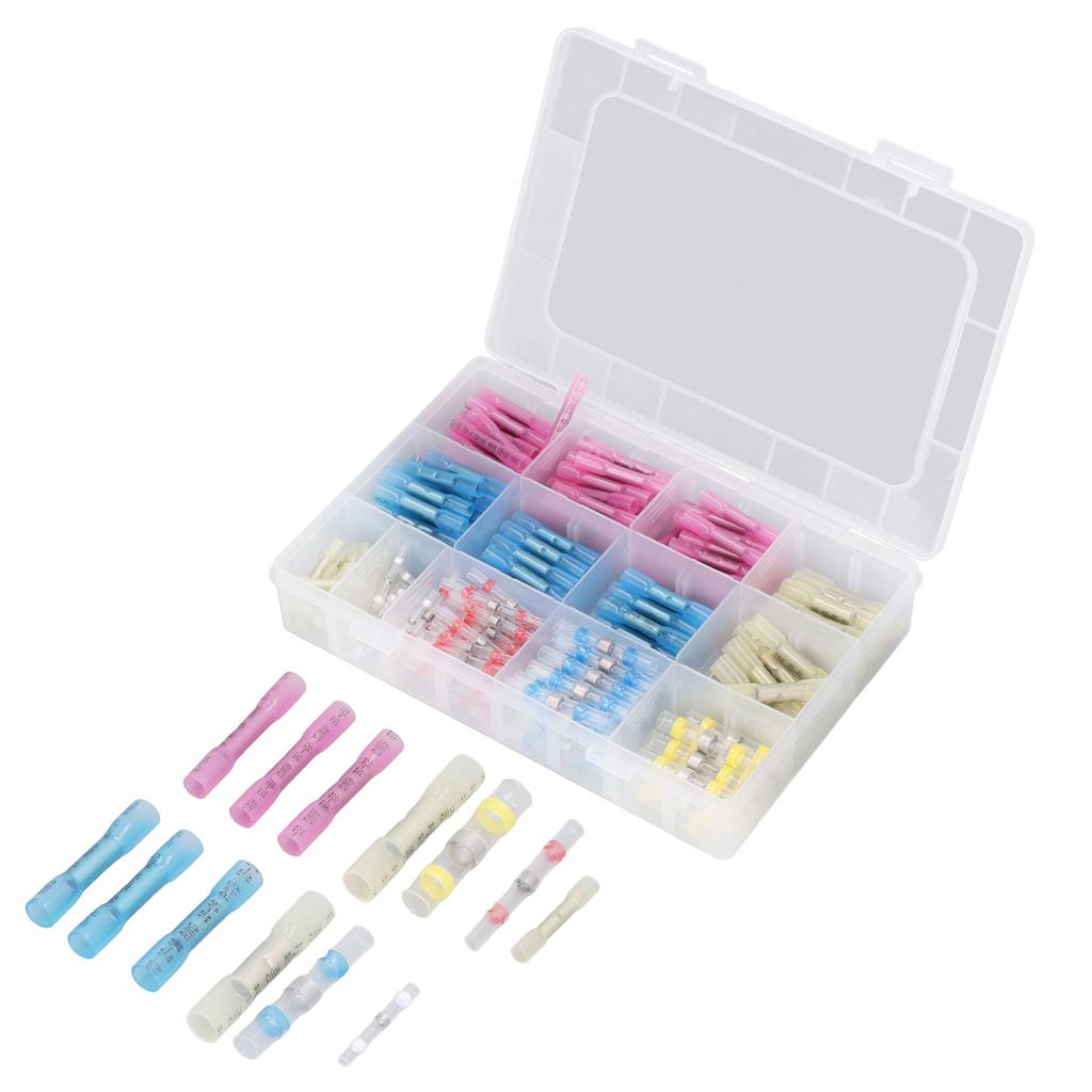 250 Pcs Heat Shrink Wire Connector Insulated Electrical Wiring Terminal Good Sealing Solder Wire Con