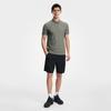 FILA Fitness Series Classic Simple Sports Training Casual Versatile Short Sleeve Polo Shirt Men tops Army-Green A51M621110FKK