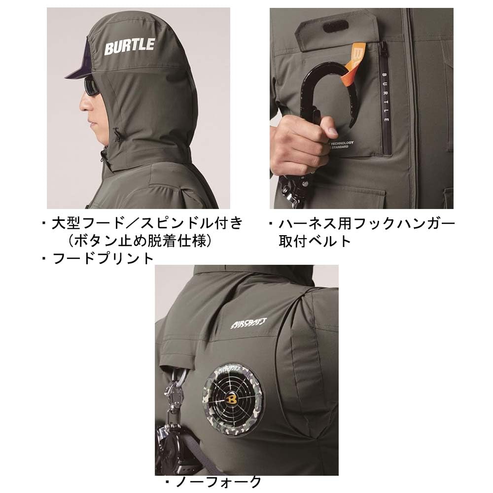 BURTLE Air Craft Air Conditioning Vest (Clothing Only) [AC2034] (XXL, Navy)