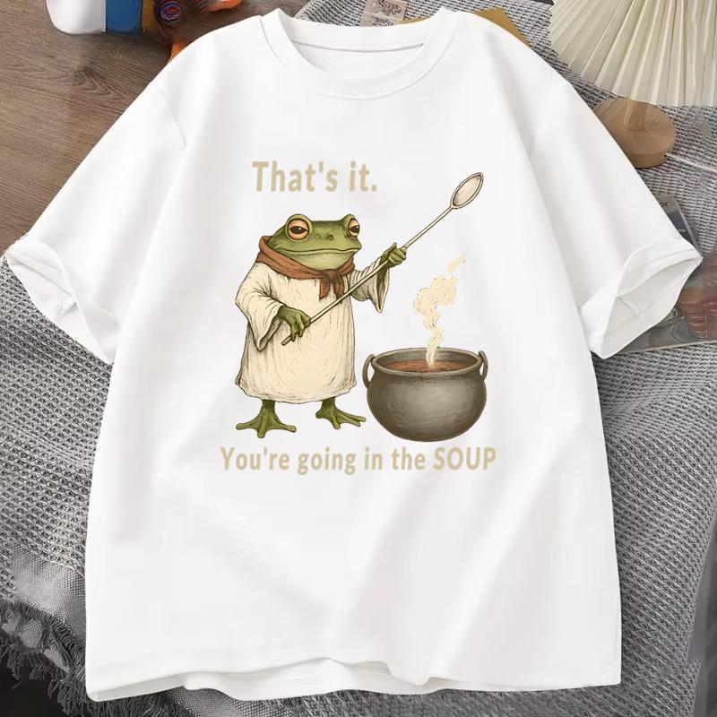 Funny Frog Graphics Vintage Unisexs Tshirt Casual Summer Short Sleeve Tshirt O Neck Tee Unisex Unisex Streetwear Trendy Tshirt
