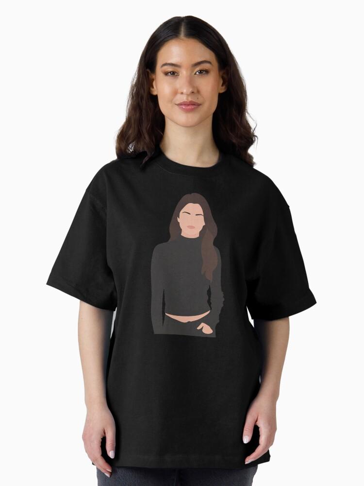 Selena Gomez Lineless Illustration Oversized T-Shirt