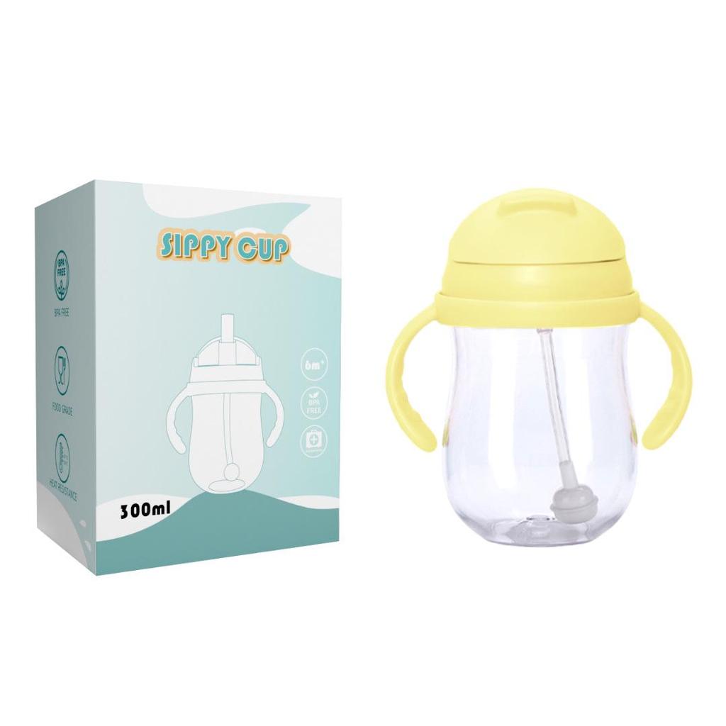 Neugeborenen Babyflasche Schnabeltasse - Tritan Strohbecher, Tropf- und auslaufsicher, Ideal für Säuglinge und Kinder