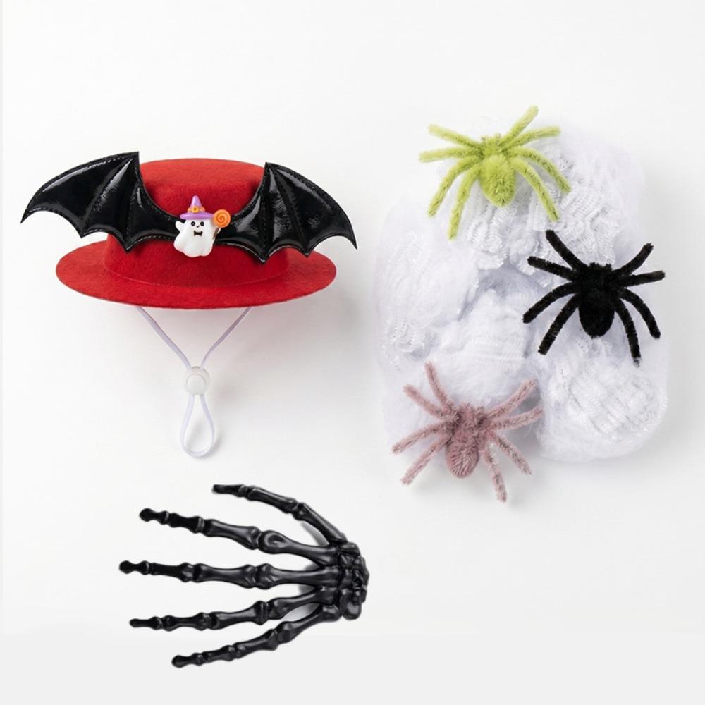 Bat Wings Halloween Goose Outfits Fake Cobweb Lawn Goose Clothes  Yard Ornaments