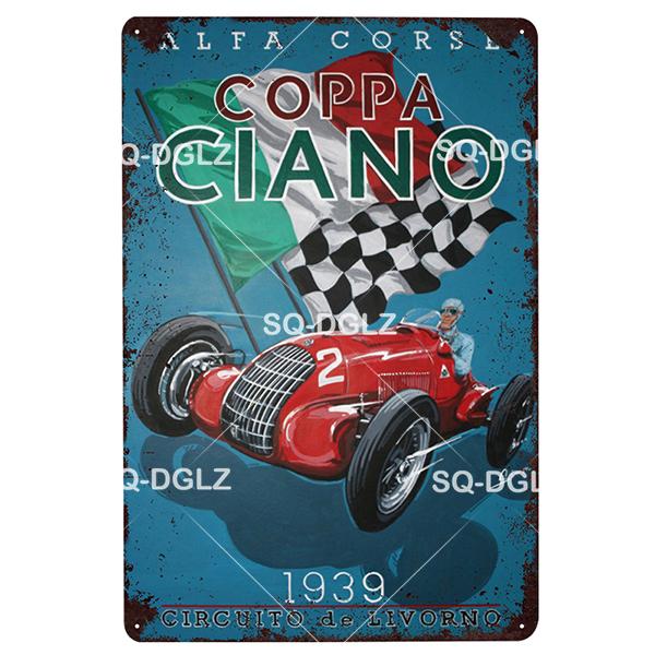 Brooklands Plaque Metal Sign Vintage Bar Decor Tin Sign Vintage Pub Bar Decor Metal Metalen Borden Racing Poster Plate