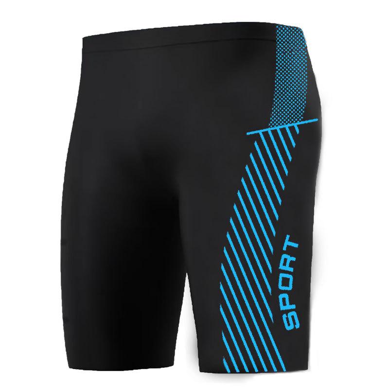 Men's Quick-Dry Five-Point Swim Trunks, Plus Size, Anti-Embarrassment, Hot Spring Style
