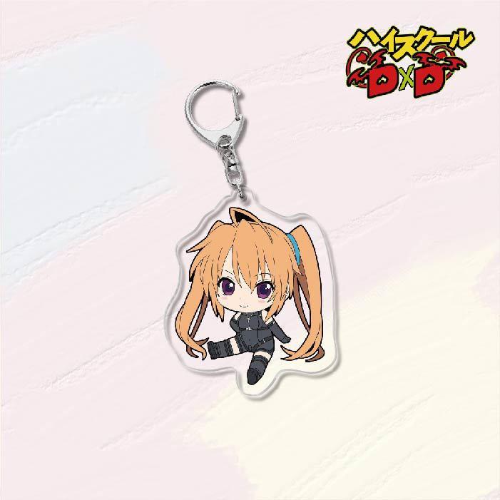 Anime High School DxD HERO Acrylic Keychains Pendant Rias Kureha Accessories Car Key Chain Key Ring Phone Bag Hanging Jewelry