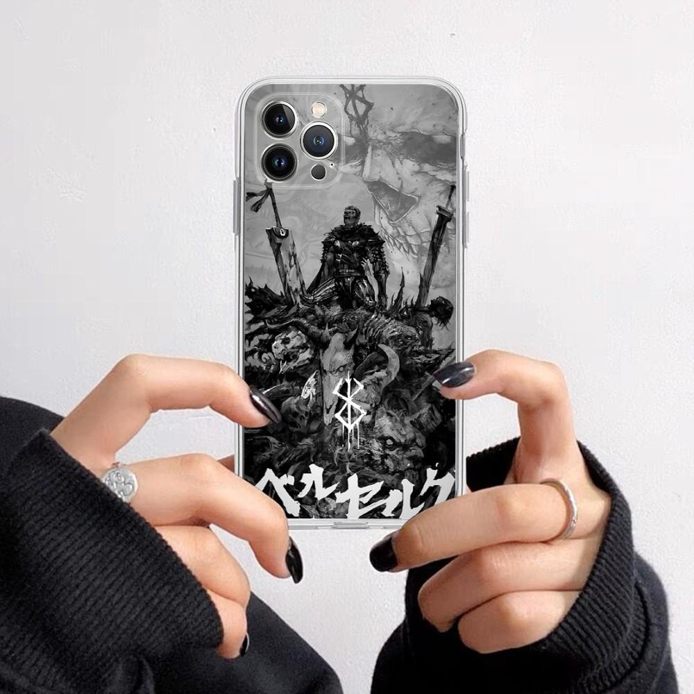Berserk Comics Anime Phone Case For iPhone 15 14 11 12 13 Mini Pro XS Max Cover 6 7 8 Plus X XR SE 2020 Funda Shell