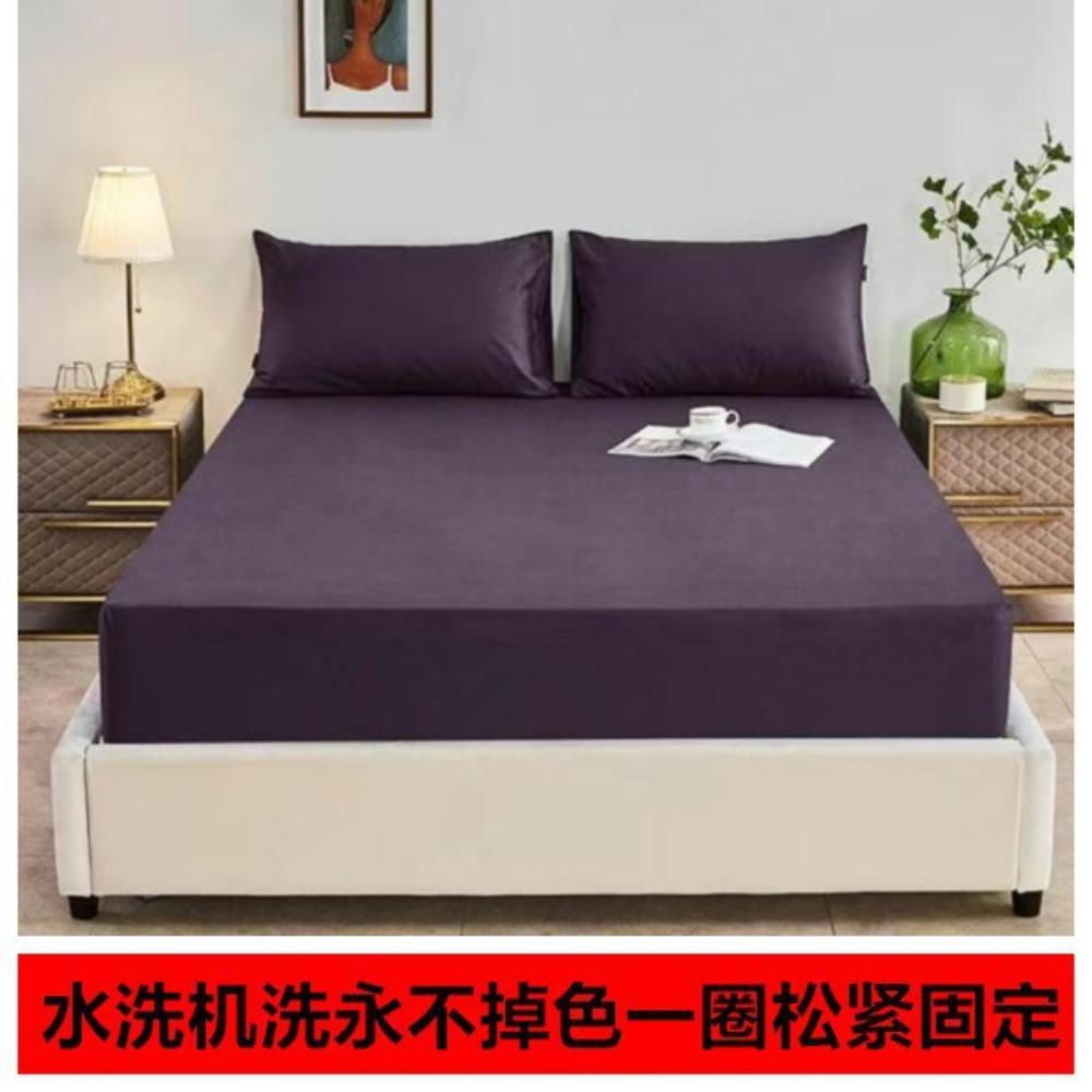 Summer Washed Cotton Fitted Sheet Set, All-around Wrap Mattress Cover, Baby Friendly Single Bed Sheet Mattress Protector