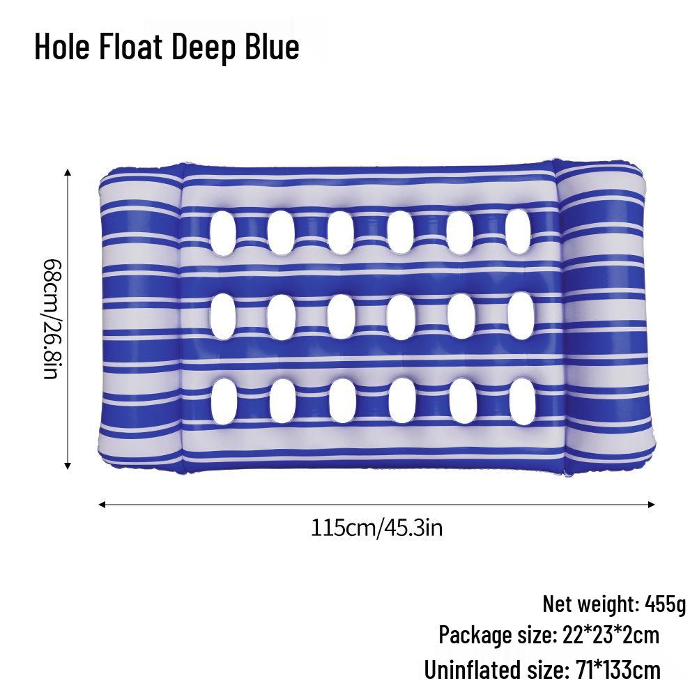 

Надувное кресло-шезлонг для воды: Утолщенный матрас для бассейна и игрушки OPP + Color Card темно-синий