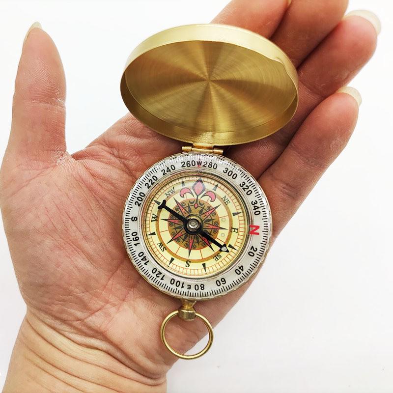 High Precision Stainless Steel Compass for Outdoor Camping and Mountaineering One Size