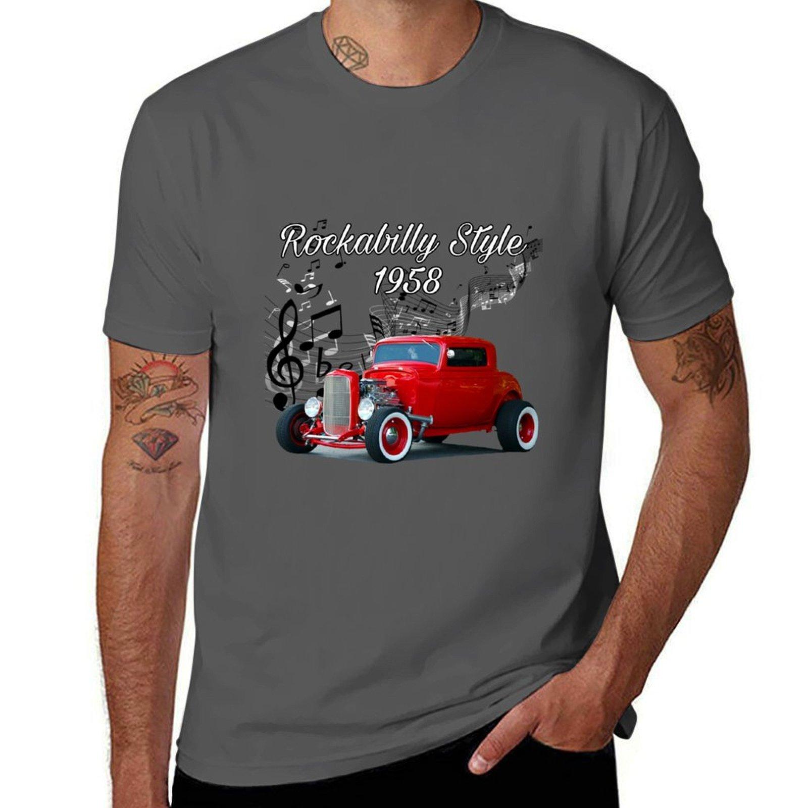 Rockabilly Style T-Shirt anime tshirt man t shirt graphic T-Shirt 4XL