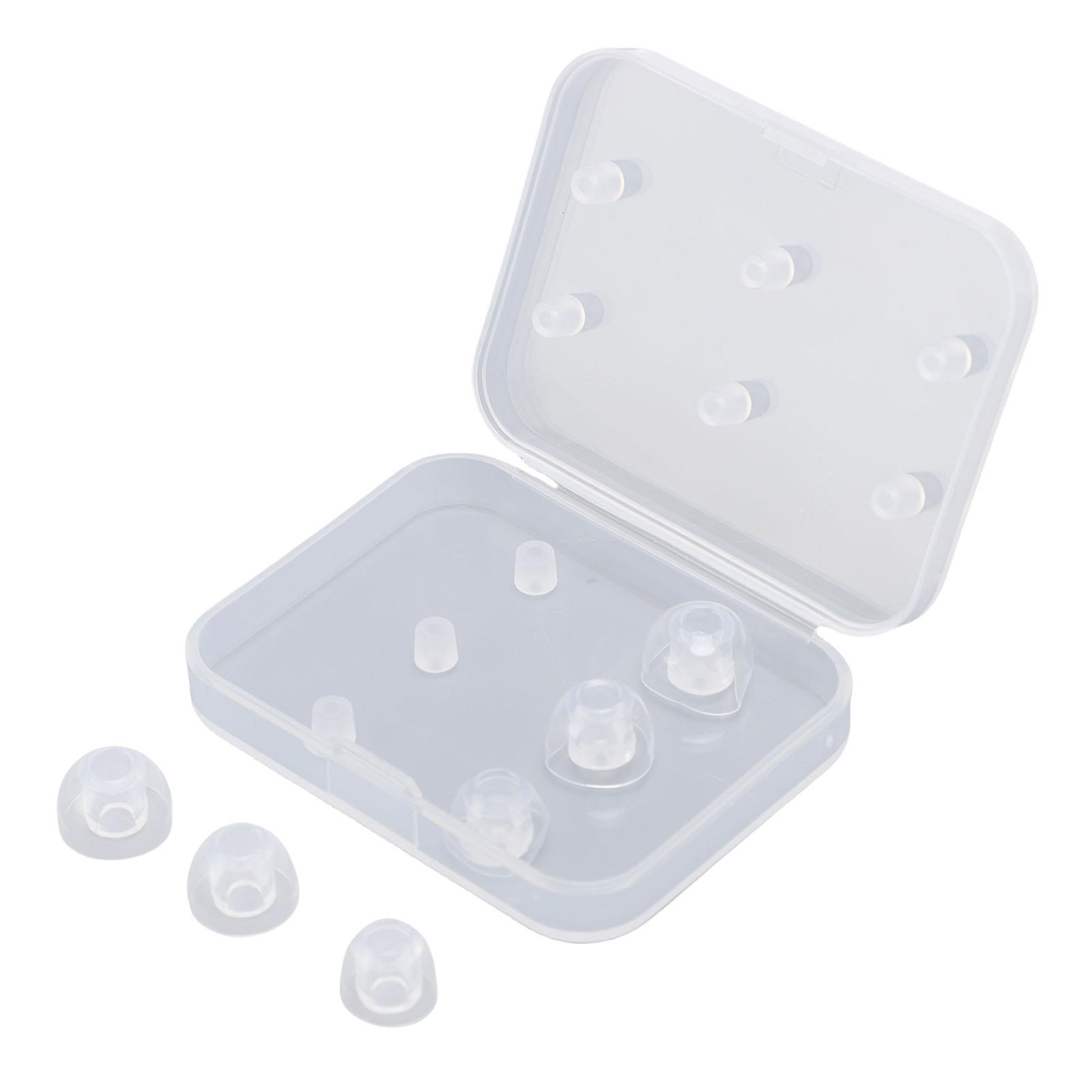 

3 Pairs In Ear Headphone Tips Replacement for BeatsX Earphones S M L 4mm Inner Hole Silicone Earbud прозрачный