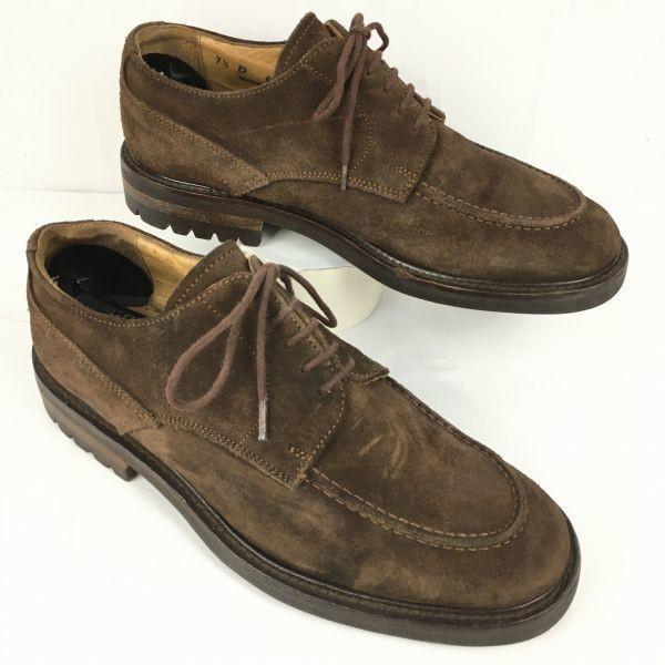 

Винтажные туфли U-образного фасона из замшевой кожи GAP, сделано в Италии, темно-коричневые, размер 7.5D 25.0-25.5, мужские(ИСПОЛЬЗОВАЛ)