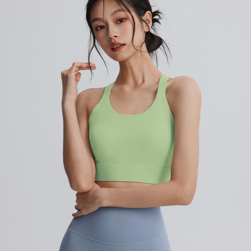 High-Strength Anti-Sagging Cross-Back Sports Yoga Bra