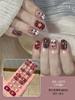 20 Pcs Halloween Christmas UV Semi Cured Gel Nail Stickers Self Adhesive Long Lasting Popular Nail Art Wraps