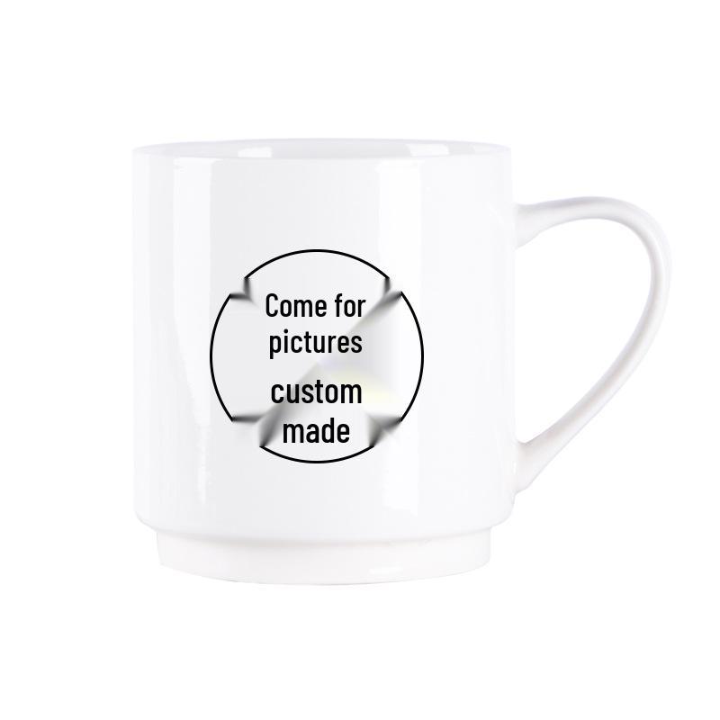 Kreative Keramiktasse mit individuellem Logo für Thermotransfer und Werbegeschenk