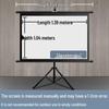 Portable No-Punch Bracket Projector Screen with Floor Stand