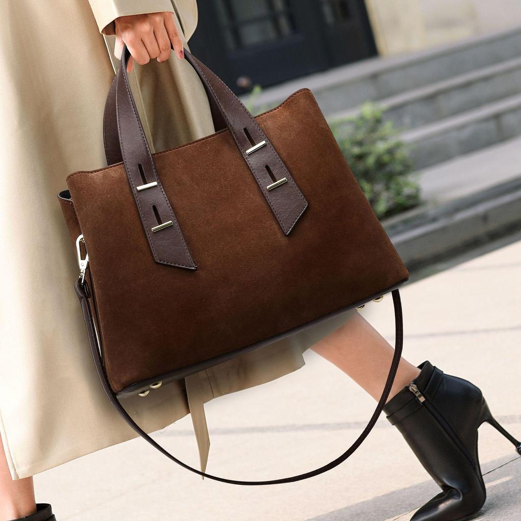 Women's Handbag New Frosted Bag, Women's High-end Sense, Large Capacity Tote Bag, Daily Commuting Shoulder Bag