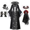 Dětské Cosplay Červené Upíří Halloweenské Šaty Pro Děti Duch Nevěsta Gotický Kostým Upíří Karnevalové Oblečení Černé Červené Oblečení