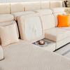 Jacquard Sofa Furniture Seat Cushion Protective Covers Stretchy Soild Colour Anti -Dirty L -Shaped Couch Covers Removable Sofa Slipcover Home Office