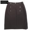 CC Logos Button Skirt Women's Brown Size 36 P08800 Skirt 36 BrownUsed