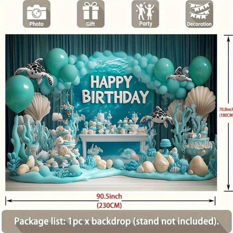 Party Backdrop Under The Sea Under Backgrounds Well Settings Event Backdrop Decoration Front Door Decor