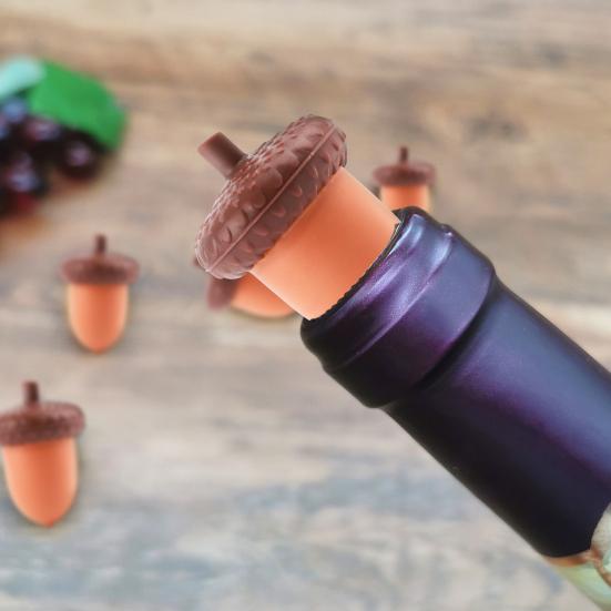 Pinecone Wine Stoppers for Bottles Cute Silicone Wine Bottle Cork Champagne Bottle Stopper