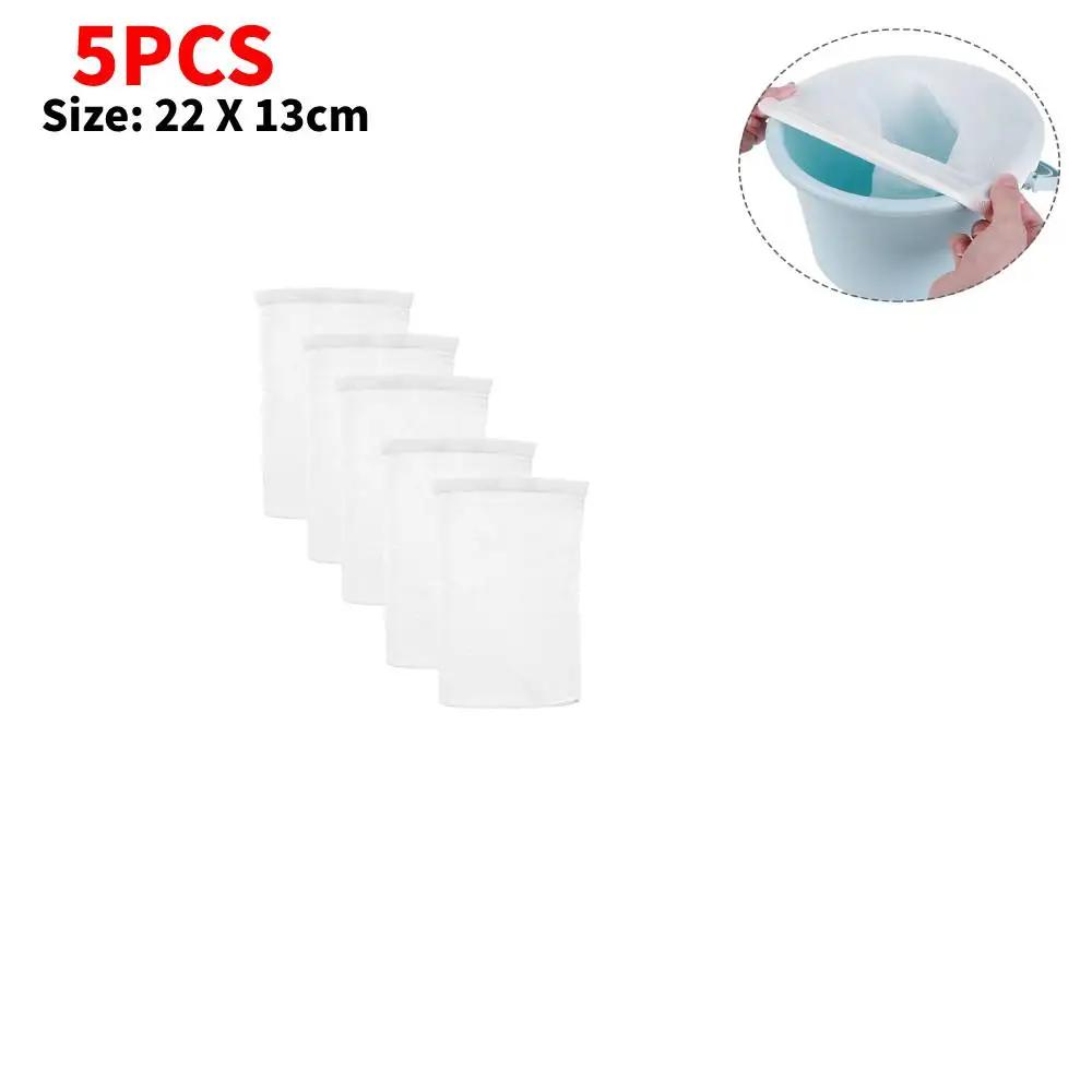 10/20/50/100pcs Filter Storage Pool Skimmer Socks Nylon Swimming Pool Filter Socks For Baskets Skimmers White Pool Supply