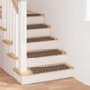 Self Adhesive Stair Treads 15 pcs Brown 65 x 21 x 4 cm