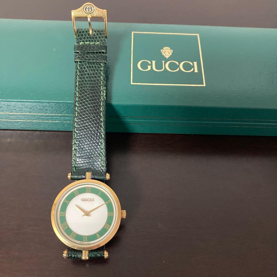 Used Gucci GUCCI men s watch green/gold