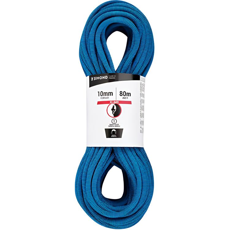 

DECATHLON Portable Durable Mountaineering Equipment Climbing Rope Mountaineering Rock Climbing Ice Climbing Unisex Style Blue 10 mm x 80 m синий