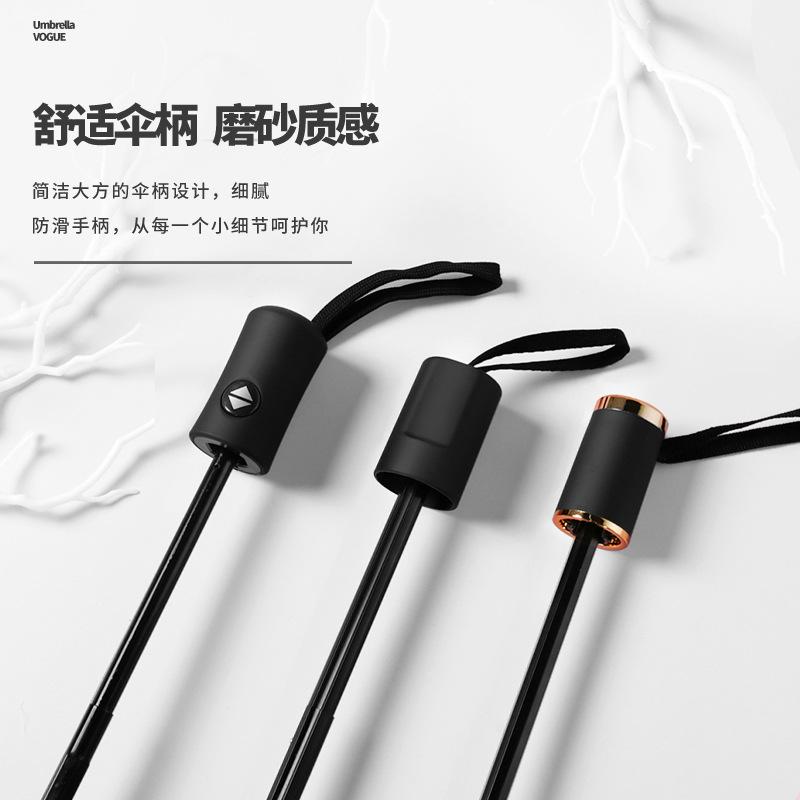 Automatic Umbrella Windproof Three-fold Umbrella Sun Umbrella Vinyl Sunscreen Parasol Umbrella