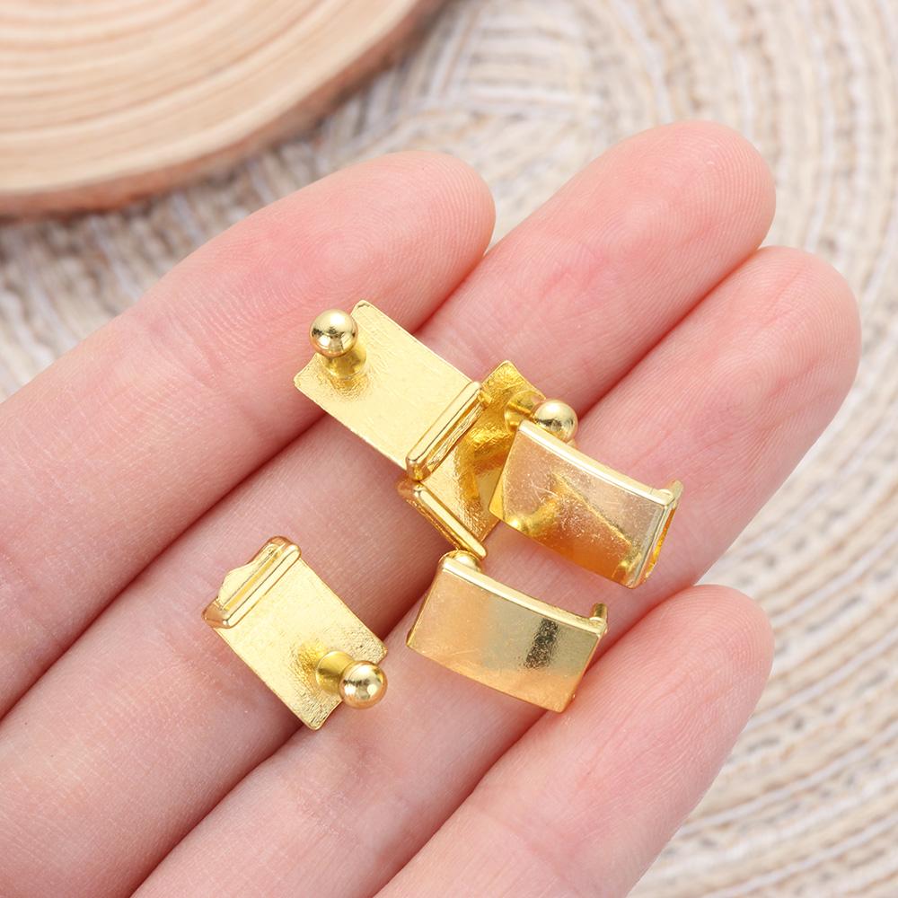 5pcs 4 Colors Ultra-small 12.5*8mm DIY Shoes Clothes Doll Bag Buckles Belt Buckle Sewing Accessories