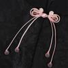Ornamental Textile Cordwork for Traditional Dressmaking, Chinese Style Fabric Trim with Long Drape Detail for Apparel Use