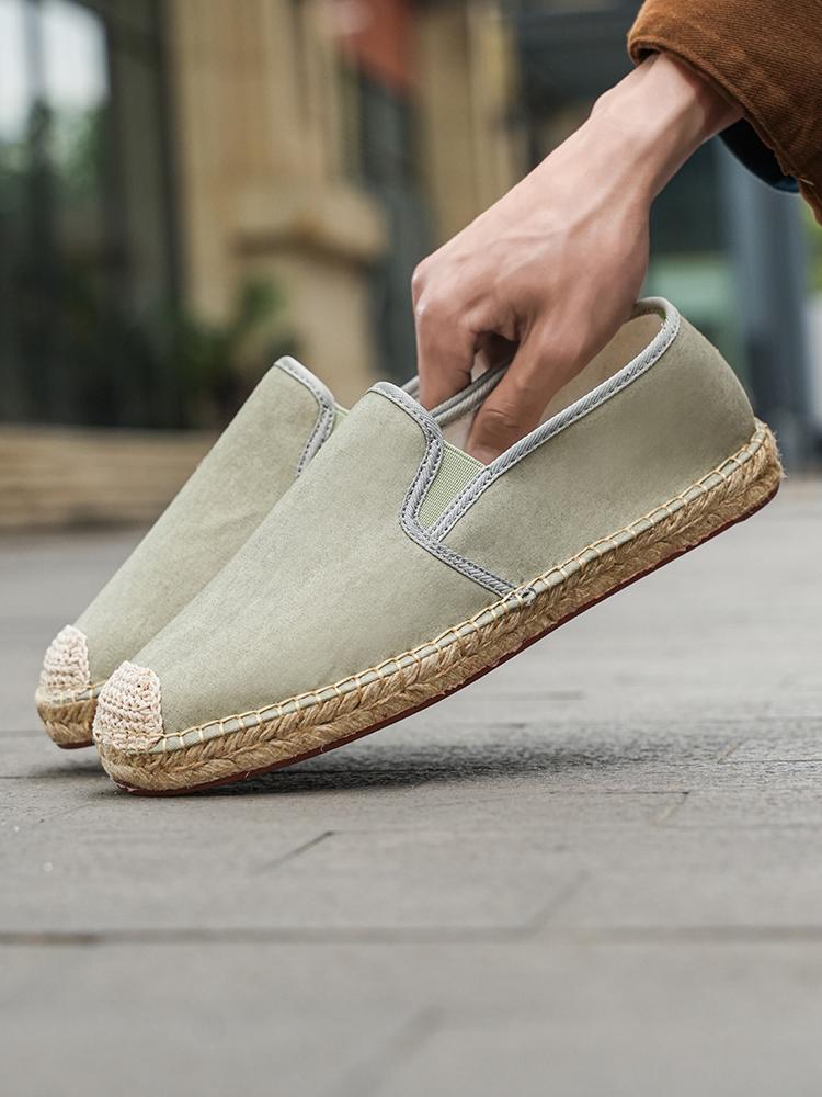 Men Blue Denim Canvas Shoes Social Shoe Male Casual Loafers Designer Shoes Breathable Comfortable Summer Shoe Fashionable Lazy