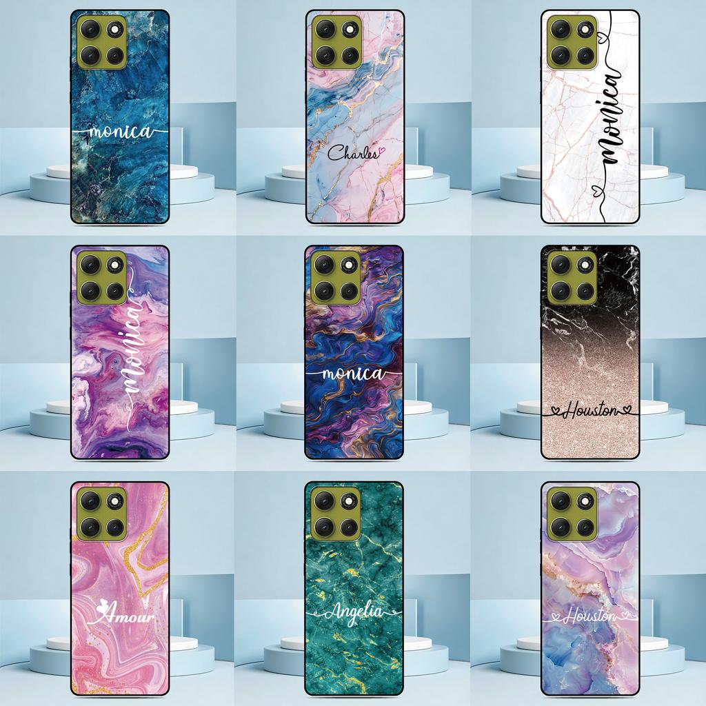 Customized Name Phone Case For Motorola Moto G77 G17 G67 G57 G56 G15 G86 G54 Power 5G G24 G04 G05 G06 G84 G85 G55 E15 E14 Cover