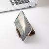 Creative Home Office Desktop Decor Walnut Wood Phone Holder Stand Multifunctional Wood Front Desk Business Card Display Rack