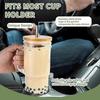 24oz Mason Jar with Wooden Lid & Handle, Straw, Ice Buster Design for Milk Tea