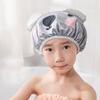 Bath Hair Hat Cartoon Design Waterproof Double Layer Elastic Band Hair Protection Nerdy Koala Cute Kids Bathing Hat Home Supply