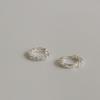 Modernlike 14k Gold-filled Silver Cubic Trap One-touch Earrings
