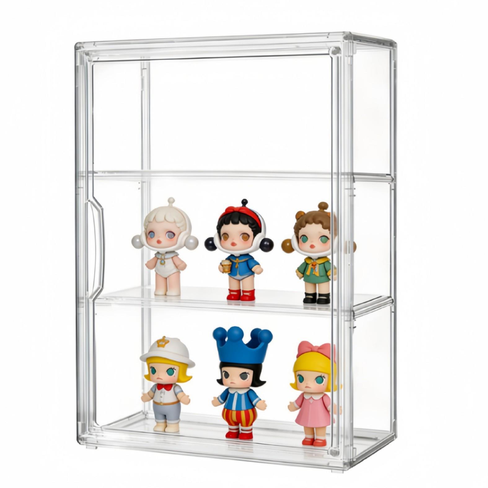 Acrylic Transparent Bread & Figure Display Storage Box Large