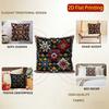 2D Colorful Floral Pattern Decorative Throw Pillows Pattern Cushion Cover Suitable For Sofa Bedroom Car Pillow Cover