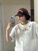 Women's Plus Size Retro Cartoon Short Sleeve T-shirt - American Summer Loose Fit, Petite Design Top