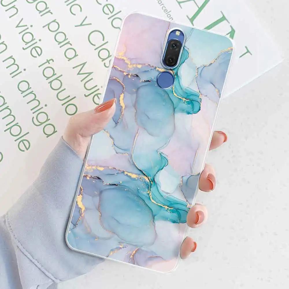 For Huawei Mate 10 Lite Case Cover Marble Transparent Silicone Soft For Mate 10 Lite Phone Fundas Case Mate 10Lite Coque Shell Mate 10 Lite