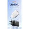 Toocki GaN USB C Charger for Travel 30W Portable USB Fast Charging Quick Charge Type C Charger for iPhone Xiaomi POCO UK/KR Plug
