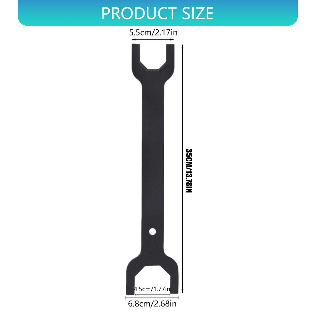 31.8cm Length Ergonomic Grip Wrench Spanner Tool for Various Motorcycle Bike Models Fork Disc Pressure Bearing Service