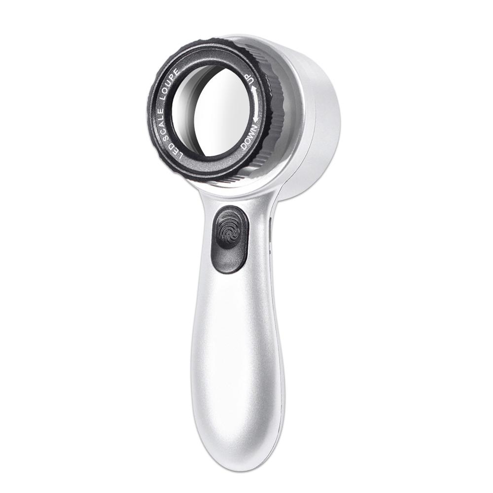 

2/1PCS Handheld 30x Magnification Tool with LED Light Rechargeable Design for Jewelry Electronic Analysis Ergonomic Magnifier
