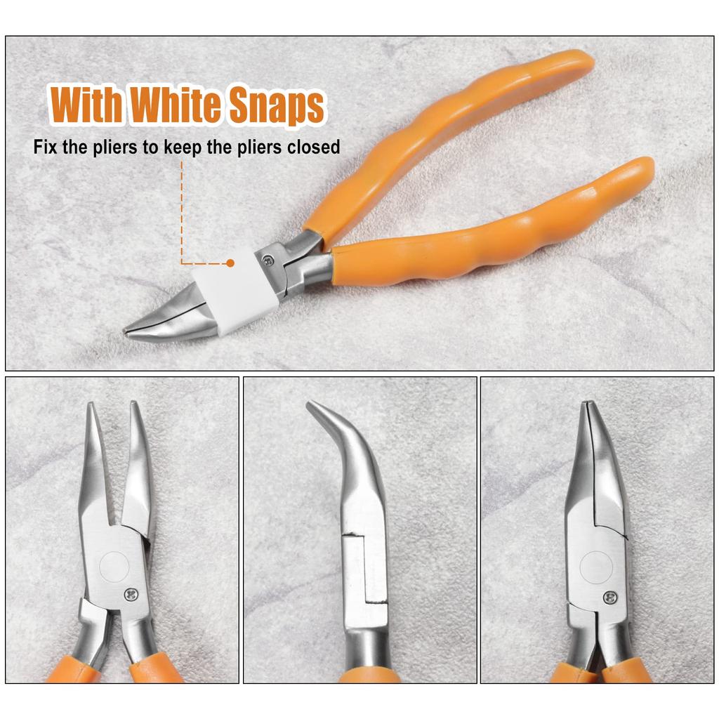 SPEEDWOX Stainless Steel Eyeglass Bent Nose Adjustment 158mm Optical Tool for Eyeglass and Adjustment Pliers, Pliers, Pliers, Repair, Assembly,