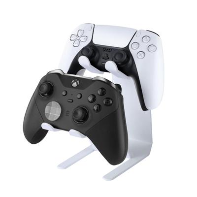 KAIXUANMAN Suport magnetic elegant pentru controller de jocuri, pentru birou de gaming Pro, Suține 2 suporturi albe, Controlere, Depozitare, Accesorii,