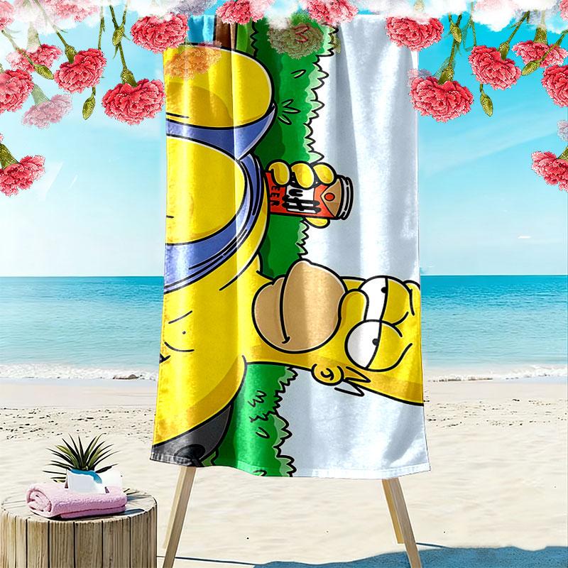 Homer Print Beach Towel, Large Soft Quick Dry Towel for Beach Camping Swimming